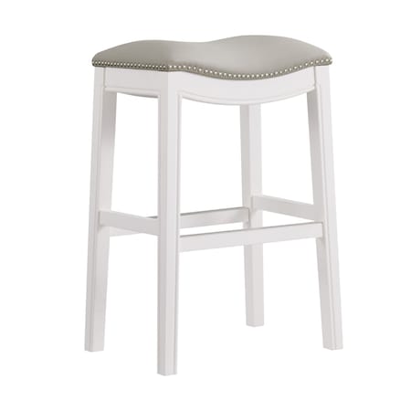 Williston Bar Height Stool, White, 2PK